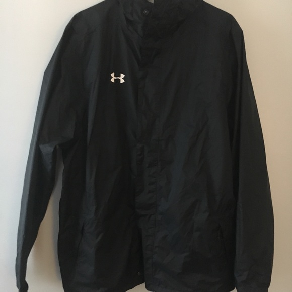 under armour black rain jacket